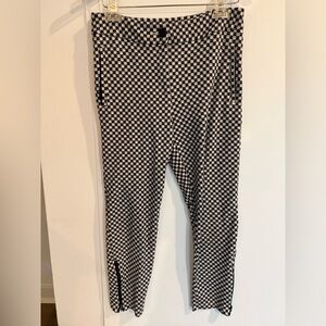 BETABRAND “cat faces” checked pants